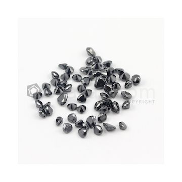 3.80 x 4 mm to 5.20 x 5.50 mm - Black Mix Shaped Diamond Cut Stones Diamond  - 19.11 carats (FDCS1026)