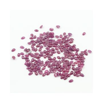 5 x 3 mm - Medium Red Oval Ruby Cabochons - 211 pieces - 66.81 carats (RuCab1003)