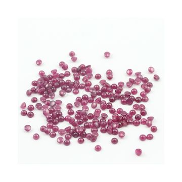 4 mm - Medium Red Round Ruby Cabochons - 201 pieces - 80.33 carats (RuCab1004)