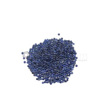 2.50 mm - Medium Blue Round Sapphire Cabochons - 535 pieces - 41.43 carats (SaCab1002)
