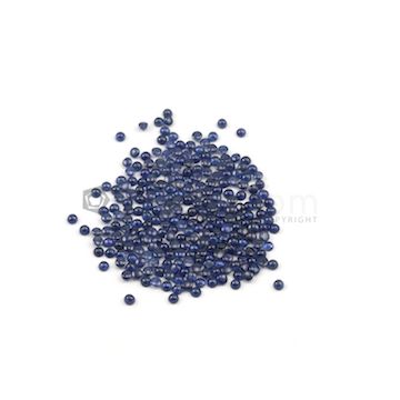 3 mm - Medium Blue Round Sapphire Cabochons - 260 pieces - 46.02 carats (SaCab1003)