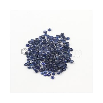 3.50 mm - Medium Blue Round Sapphire Cabochons - 181 pieces - 51.59 carats (SaCab1004)