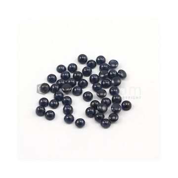 6 mm - Dark Blue Round Sapphire Cabochons - 47 pieces - 68.50 carats (SaCab1010)