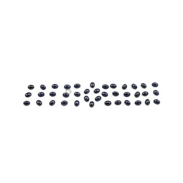 8 x 6 mm - Dark Blue Oval Sapphire Cabochons - 39 pieces - 110.77 carats (SaCab1012)
