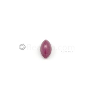 18 x 10 mm - Medium Red Marquise Ruby Cabochon - 1 piece - 14.14 carats (RuCab1014)