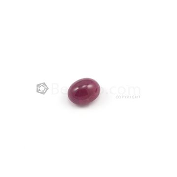 16 x 13 mm - Dark Red Oval Ruby Cabochon - 1 piece - 20.51 carats (RuCab1050)