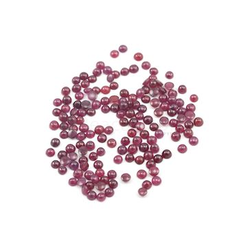 3.80 to 4.20 mm - Dark Red Round Ruby Cabochons - 159 pieces - 55.25 carats (RuCab1069)