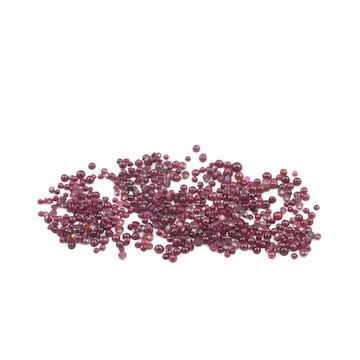 3.30 to 4.50 mm - Dark Red Round Ruby Cabochons - 510 pieces - 137.67 carats (RuCab1072)