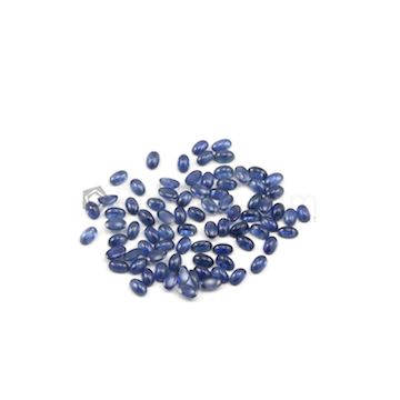 5 x 3 mm - Medium Blue Oval Sapphire Cabochons - 80 pieces - 29.44 carats (SaCab1021)