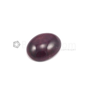 20 x 17 mm - Dark Red Oval Ruby Cabochon - 1 piece - 25.06 carats (RuCab1077)
