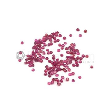 2 mm - Dark Red Oval Ruby Cabochon - 156 pieces - 8.34 carats (RuCab1086)