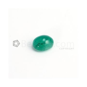 13.80 x 11 mm - Medium Green Oval Emerald Cabochon - 1 piece - 8.89 carats (EmCab1024)