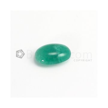19 x 13 mm - Medium Green Oval Emerald Cabochon - 1 piece - 13.76 carats (EmCab1025)