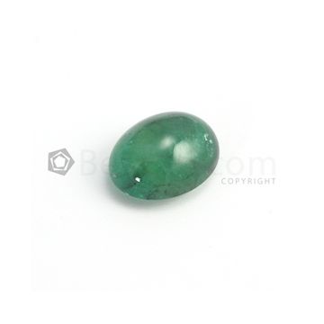 20 x 16 mm - Dark Green Oval Emerald Cabochon - 1 piece - 24.85 carats (EmCab1028)
