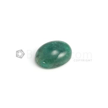 19.80 x 15 mm - Dark Green Oval Emerald Cabochon - 1 piece - 18.09 carats (EmCab1030)