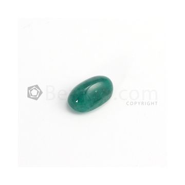 17.50 x 11 mm - Medium Green Oval Emerald Cabochon - 1 piece - 12.76 carats (EmCab1035)