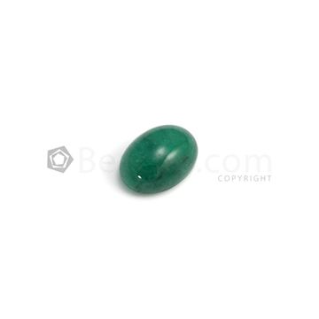 17.60 x 12.70 mm - Dark Green Oval Emerald Cabochon - 1 piece - 15.07 carats (EmCab1039)