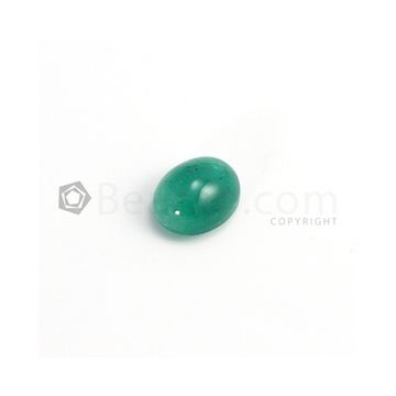 16 x 13 mm - Medium Green Oval Emerald Cabochon - 1 piece - 14.25 carats (EmCab1045)
