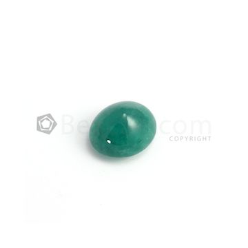 19 x 16.30 mm - Medium Green Oval Emerald Cabochon - 1 piece - 24.73 carats (EmCab1049)