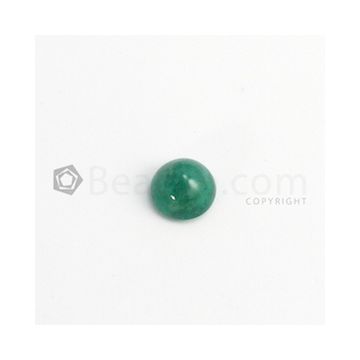 10 mm - Dark Green Round Emerald Cabochon - 1 piece - 4.12 carats (EmCab1056)