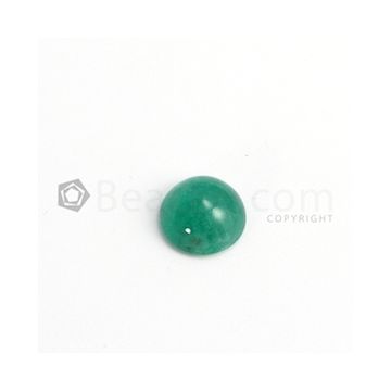 12 mm - Medium Green Round Emerald Cabochon - 1 piece - 5.80 carats (EmCab1059)