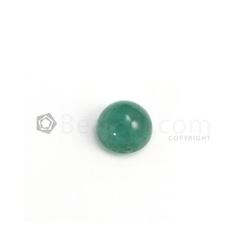 12 mm - Medium Green Round Emerald Cabochon - 1 piece - 8.61 carats (EmCab1060)