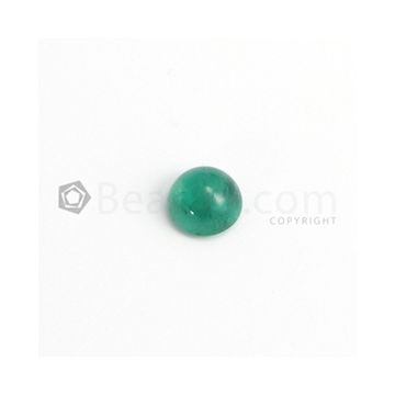 10 mm - Medium Green Round Emerald Cabochon - 1 piece - 4.30 carats (EmCab1064)