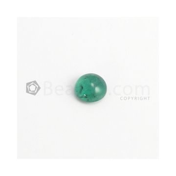 10 mm - Medium Green Round Emerald Cabochon - 1 piece - 3.49 carats (EmCab1065)