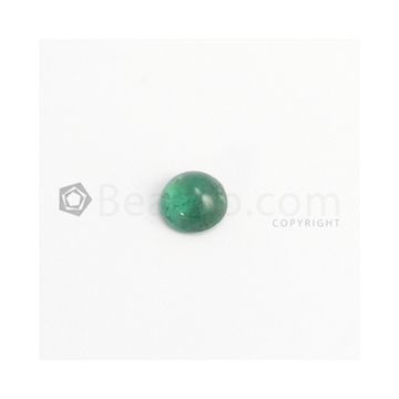 9 mm - Medium Green Round Emerald Cabochon - 1 piece - 2.68 carats (EmCab1066)