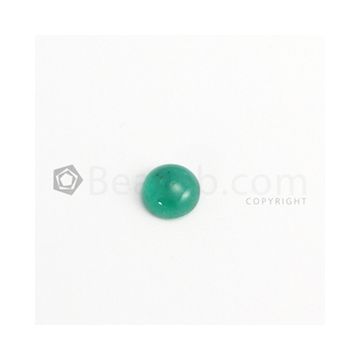 9 mm - Medium Green Round Emerald Cabochon - 1 piece - 2.37 carats (EmCab1068)