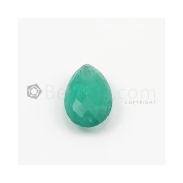 26 x 16.20 mm - Medium Green Emerald Drop - 1 pieces - 24.61 carats (EDr1038)