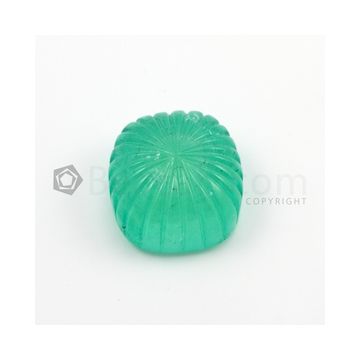 35 x 30 mm - Medium Green Emerald Carving - 1 piece - 238.85 carats (EmCar1005)