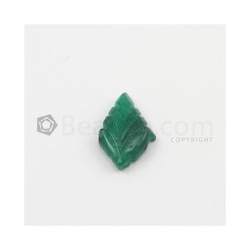 16.70 x 11 mm - Dark Green Emerald Carving - 1 piece - 4.23 carats (EmCar1008)
