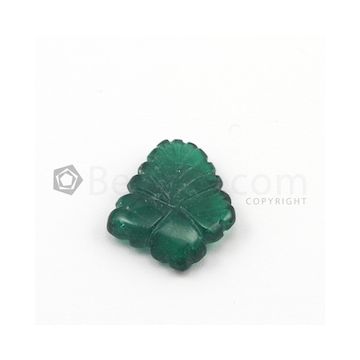 19 x 17 mm - Dark Green Emerald Carving - 1 piece - 18.85 carats (EmCar1012)
