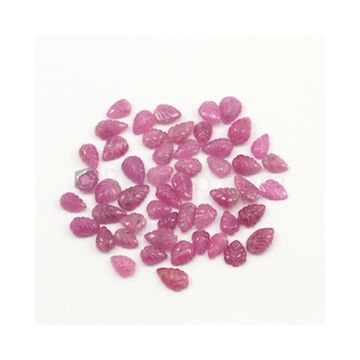 8 x 5.50 mm to 11 x 6.50 mm - Medium Pink Unheated Pink Sapphire Carving - 51 pieces - 80.50 carats (PnSCar1012)