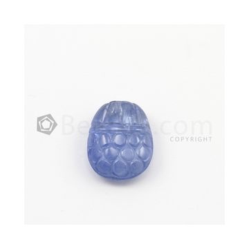 18 x 14 mm - Medium Blue Unheated Sapphire Carving - 1 pieces - 19.26 carats (SCar1001)