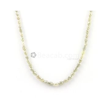 4 x 5.5 mm to 6 x 5.50 mm - Medium Tones Diamond Drum Beads - 1 Line - 53.50 carats (FncyDiaDr1037)