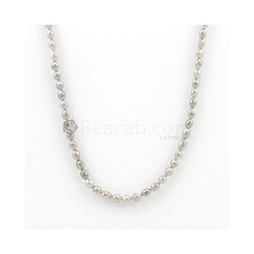 3 x 3 mm to 5 x 4 mm - Medium Tones Diamond Drum Beads - 1 Line - 64.00 carats (FncyDiaDr1044)