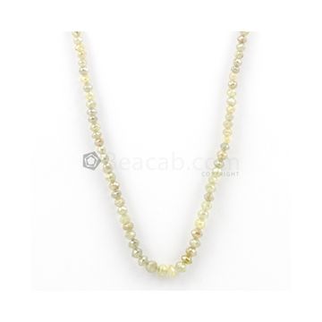 3 x 5 mm - Medium Tones Diamond Drum Beads - 1 Line - 45.00 carats (FncyDiaDr1045)