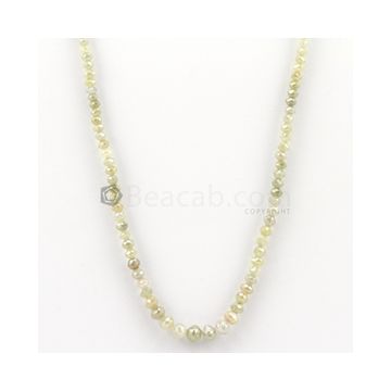 3 x 5 mm - Medium Tones Diamond Drum Beads - 1 Line - 45.50 carats (FncyDiaDr1046)