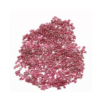 3.50 x 2.50 mm to 4.50 x 3.70 mm - Dark Red Ruby Leaf Shape Carving - 880 piece - 72.42 carats (RCar1024)