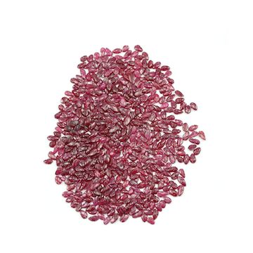 3.50 x 2.50 mm to 6 x 3 mm - Medium Red Ruby Leaf Shape Carving - 500 piece - 70.52 carats (RCar1027)
