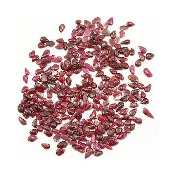 4.50 x 3.50 mm to 9 x 4.50 mm - Medium Red Ruby Leaf Shape Carving - 293 piece - 117.13 carats (RCar1034)