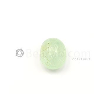 24 x 20 x 14 mm - Light Green Emerald Carving - 1 piece - 56.50 carats (EmCar1059)
