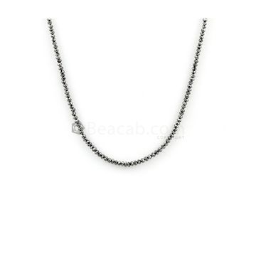 2 to 2.40 mm - Black Diamond Faceted Beads - 1 Line - 15.03 carats (BDIA1024)