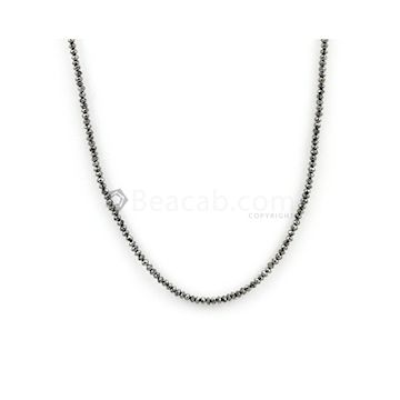 1.90 to 2 mm - Black Diamond Faceted Beads - 1 Line - 13.88 carats (BDIA1027)