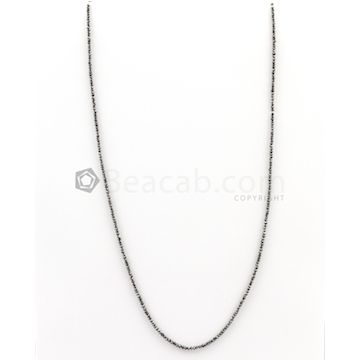 1.90 to 2.20 mm - Black Diamond Faceted Beads - 1 Line - 11.53 carats (BDIA1028)