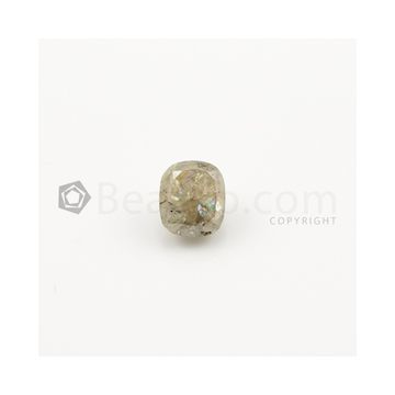 9 x 7.80 mm - Medium Gray Diamond Cushion Cut - 1 Piece - 3.18 carats (FDCS1035)