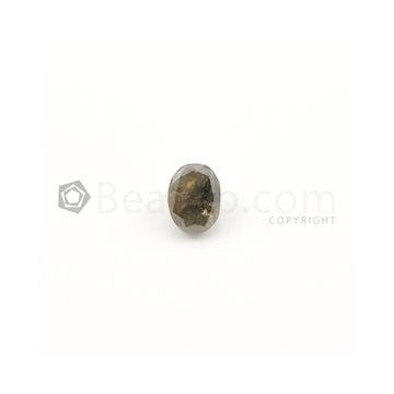 8.10 x 6.20 mm - Dark Gray Diamond Oval Cut - 1 Piece - 1.64 carats (FDCS1040)