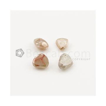 5.50 x 6.50 mm to 6.50 x 8 mm - Medium Tones Diamond Pear Cut - 4 Pieces - 5.26 carats (FDCS1050)
